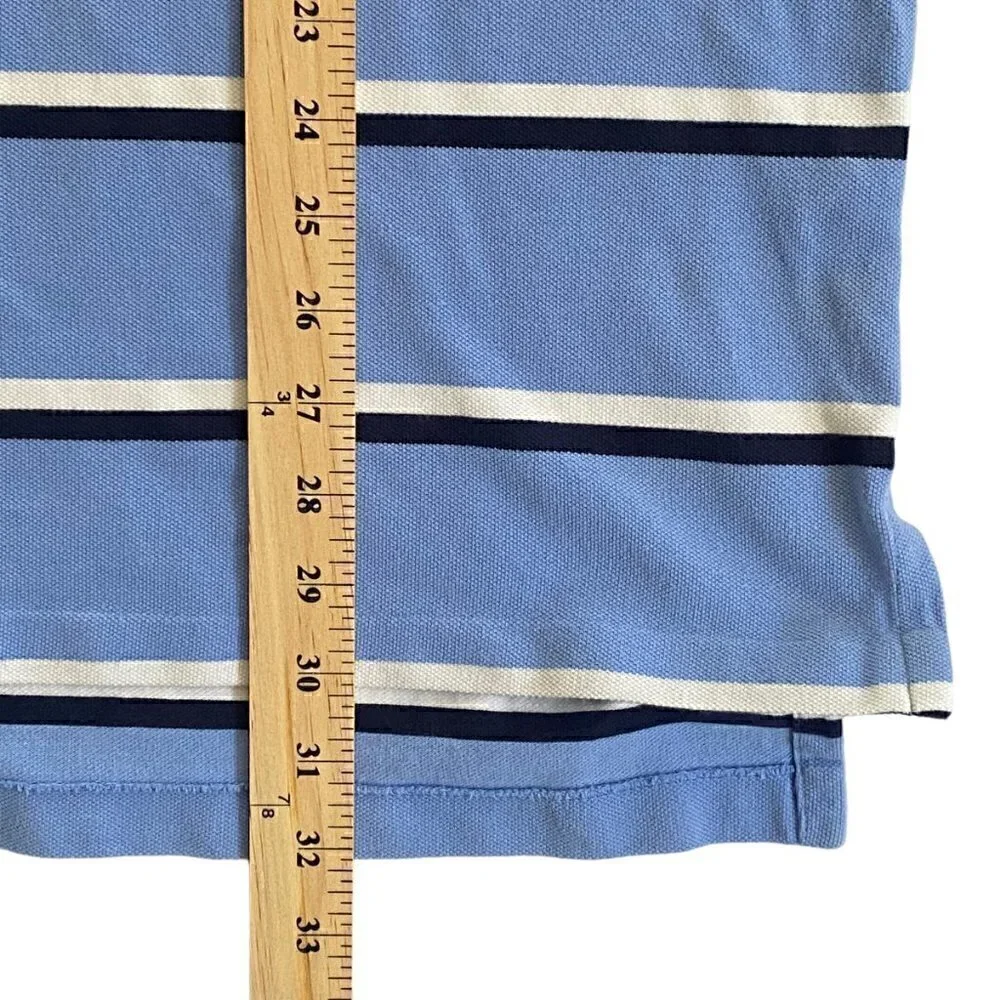 Polo Ralph Lauren Mens Polo Logo Shirt Stripped Buttons Collar Short Sleeves XXL